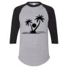 Unisex Three-Quarter Raglan Sleeve Baseball Jersey T-Shirt Thumbnail