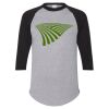 Unisex Three-Quarter Raglan Sleeve Baseball Jersey T-Shirt Thumbnail