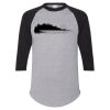 Unisex Three-Quarter Raglan Sleeve Baseball Jersey T-Shirt Thumbnail