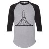 Unisex Three-Quarter Raglan Sleeve Baseball Jersey T-Shirt Thumbnail