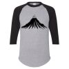 Unisex Three-Quarter Raglan Sleeve Baseball Jersey T-Shirt Thumbnail