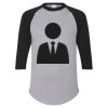 Unisex Three-Quarter Raglan Sleeve Baseball Jersey T-Shirt Thumbnail