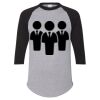 Unisex Three-Quarter Raglan Sleeve Baseball Jersey T-Shirt Thumbnail