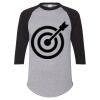 Unisex Three-Quarter Raglan Sleeve Baseball Jersey T-Shirt Thumbnail