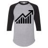 Unisex Three-Quarter Raglan Sleeve Baseball Jersey T-Shirt Thumbnail