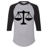 Unisex Three-Quarter Raglan Sleeve Baseball Jersey T-Shirt Thumbnail
