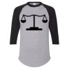 Unisex Three-Quarter Raglan Sleeve Baseball Jersey T-Shirt Thumbnail