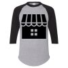 Unisex Three-Quarter Raglan Sleeve Baseball Jersey T-Shirt Thumbnail