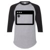 Unisex Three-Quarter Raglan Sleeve Baseball Jersey T-Shirt Thumbnail