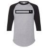 Unisex Three-Quarter Raglan Sleeve Baseball Jersey T-Shirt Thumbnail