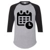 Unisex Three-Quarter Raglan Sleeve Baseball Jersey T-Shirt Thumbnail
