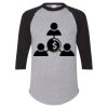 Unisex Three-Quarter Raglan Sleeve Baseball Jersey T-Shirt Thumbnail