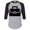 Unisex Three-Quarter Raglan Sleeve Baseball Jersey T-Shirt Thumbnail