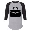 Unisex Three-Quarter Raglan Sleeve Baseball Jersey T-Shirt Thumbnail