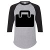 Unisex Three-Quarter Raglan Sleeve Baseball Jersey T-Shirt Thumbnail