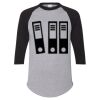 Unisex Three-Quarter Raglan Sleeve Baseball Jersey T-Shirt Thumbnail