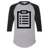 Unisex Three-Quarter Raglan Sleeve Baseball Jersey T-Shirt Thumbnail