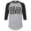 Unisex Three-Quarter Raglan Sleeve Baseball Jersey T-Shirt Thumbnail