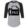 Unisex Three-Quarter Raglan Sleeve Baseball Jersey T-Shirt Thumbnail