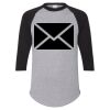Unisex Three-Quarter Raglan Sleeve Baseball Jersey T-Shirt Thumbnail