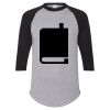 Unisex Three-Quarter Raglan Sleeve Baseball Jersey T-Shirt Thumbnail
