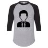 Unisex Three-Quarter Raglan Sleeve Baseball Jersey T-Shirt Thumbnail