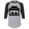Unisex Three-Quarter Raglan Sleeve Baseball Jersey T-Shirt Thumbnail