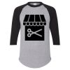Unisex Three-Quarter Raglan Sleeve Baseball Jersey T-Shirt Thumbnail