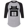 Unisex Three-Quarter Raglan Sleeve Baseball Jersey T-Shirt Thumbnail