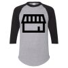 Unisex Three-Quarter Raglan Sleeve Baseball Jersey T-Shirt Thumbnail