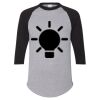 Unisex Three-Quarter Raglan Sleeve Baseball Jersey T-Shirt Thumbnail