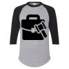 Unisex Three-Quarter Raglan Sleeve Baseball Jersey T-Shirt Thumbnail