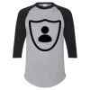 Unisex Three-Quarter Raglan Sleeve Baseball Jersey T-Shirt Thumbnail