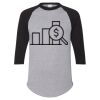 Unisex Three-Quarter Raglan Sleeve Baseball Jersey T-Shirt Thumbnail
