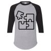 Unisex Three-Quarter Raglan Sleeve Baseball Jersey T-Shirt Thumbnail