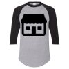 Unisex Three-Quarter Raglan Sleeve Baseball Jersey T-Shirt Thumbnail