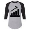 Unisex Three-Quarter Raglan Sleeve Baseball Jersey T-Shirt Thumbnail