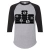 Unisex Three-Quarter Raglan Sleeve Baseball Jersey T-Shirt Thumbnail