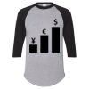Unisex Three-Quarter Raglan Sleeve Baseball Jersey T-Shirt Thumbnail