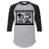Unisex Three-Quarter Raglan Sleeve Baseball Jersey T-Shirt Thumbnail