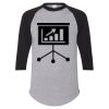 Unisex Three-Quarter Raglan Sleeve Baseball Jersey T-Shirt Thumbnail