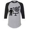 Unisex Three-Quarter Raglan Sleeve Baseball Jersey T-Shirt Thumbnail