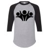 Unisex Three-Quarter Raglan Sleeve Baseball Jersey T-Shirt Thumbnail