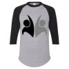 Unisex Three-Quarter Raglan Sleeve Baseball Jersey T-Shirt Thumbnail
