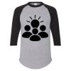 Unisex Three-Quarter Raglan Sleeve Baseball Jersey T-Shirt Thumbnail