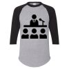 Unisex Three-Quarter Raglan Sleeve Baseball Jersey T-Shirt Thumbnail