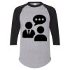 Unisex Three-Quarter Raglan Sleeve Baseball Jersey T-Shirt Thumbnail