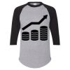 Unisex Three-Quarter Raglan Sleeve Baseball Jersey T-Shirt Thumbnail