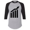 Unisex Three-Quarter Raglan Sleeve Baseball Jersey T-Shirt Thumbnail