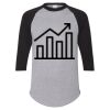Unisex Three-Quarter Raglan Sleeve Baseball Jersey T-Shirt Thumbnail